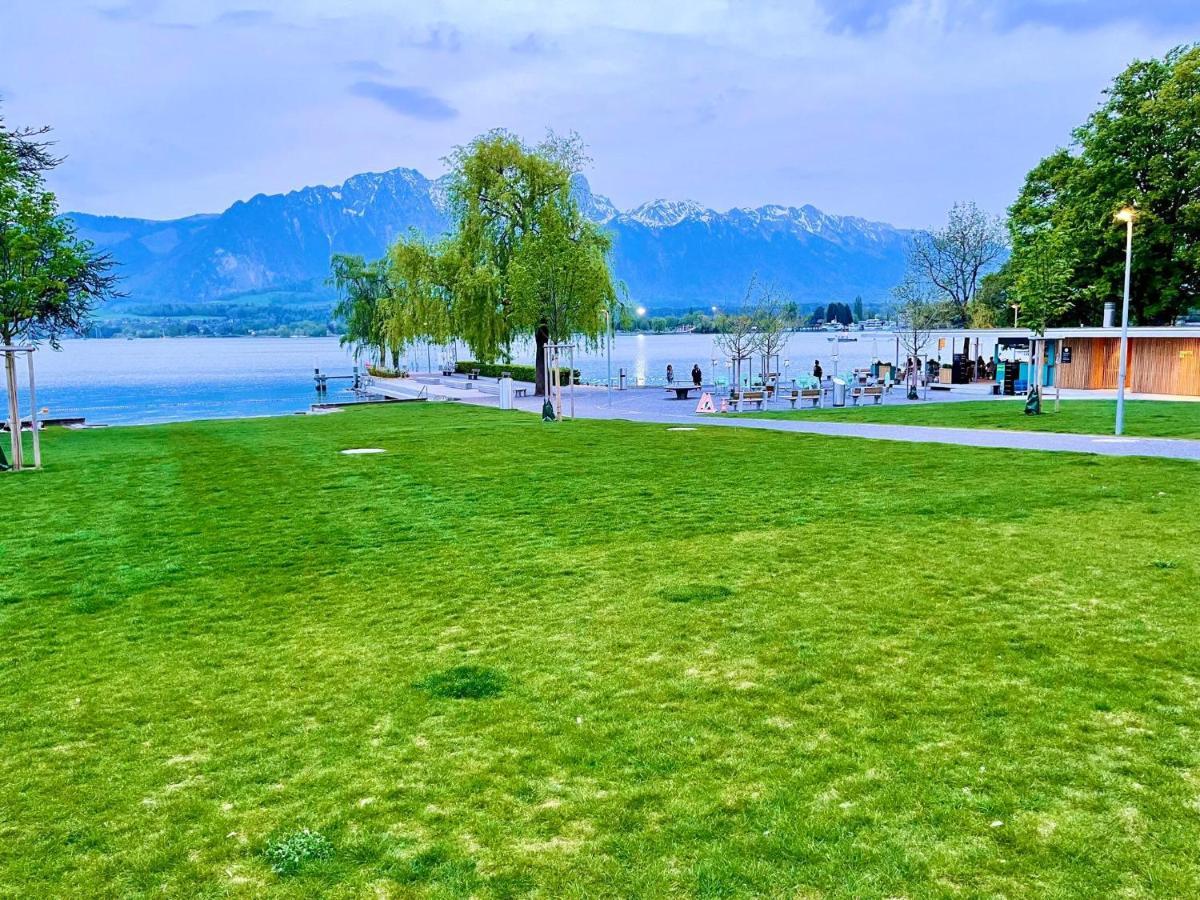 Schoene Ferienwohnung Mit Seeblick ทูน ภายนอก รูปภาพ